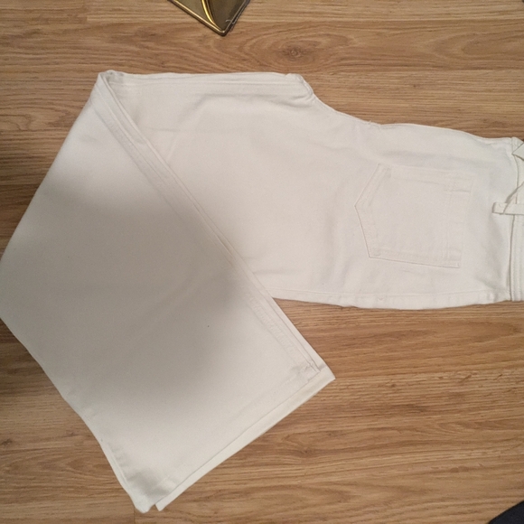 Sezane Le 70s Denim in White/Ecru 100% Cotton Size 38P (US 4P/6P) - Picture 3 of 7